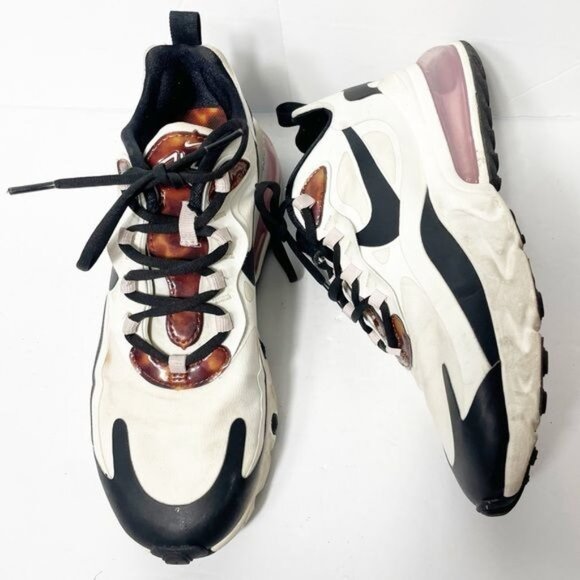 Nike Air 270 React CU4752-100 Sail/Barely Rose/Black Tortoise Shell  Size 8 - Picture 8 of 13
